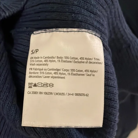 Lululemon Reversible Navy Ribbed Sweater - Picture 3 of 3